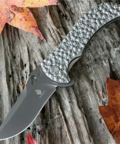 Deals ✔️ Kizer Cutlery Ki4434 Zambi Flipper 3.625 in. S35VN Flat Gray Blade, Textured Titanium Handles Frame Lock Folder 🔔