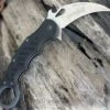 Best Sale ✔️ Fox Knives USA FOX Knives Folding Karambit 478BSW, 3.2 in. N690Co Stonewash blade, Black T6-6061 Aircraft Aluminum 🤩