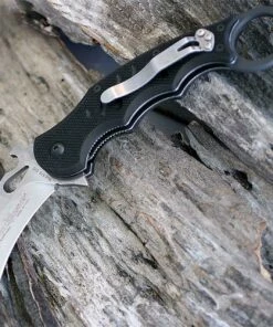 Best deal 🔥 Fox Knives USA FOX Knives Folding Karambit 479, 3.2 in. N690Co Stonewash Blade, Black G10 Handles 🔥