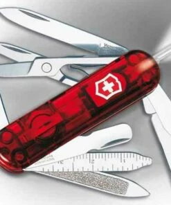 Best deal 🎉 Victorinox Swiss Army Multi-Tools Midnite Minichamp, Translucent Ruby 🔔