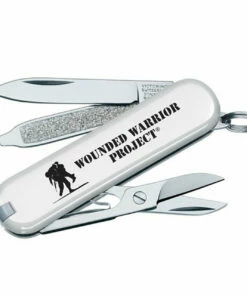 New 🛒 Victorinox Swiss Army Victorinox Wounded Warrior Project Swiss Army White Classic SD, Closeout 👍