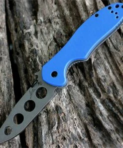 Cheap ❤️ Kershaw Knives Kershaw 6034TRAINER E-Train, CQC-6T Emerson Trainer, 3.2" 3Cr13 SS Unsharpened Blade, Blue G-10 Handle 👏