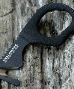 Outlet 🌟 Benchmade Knives Benchmade 7 Hook / Strap Cutter 7BLKWSN, Vinyl Handle Coating, Coyote Brown Nylon Sheath 😍