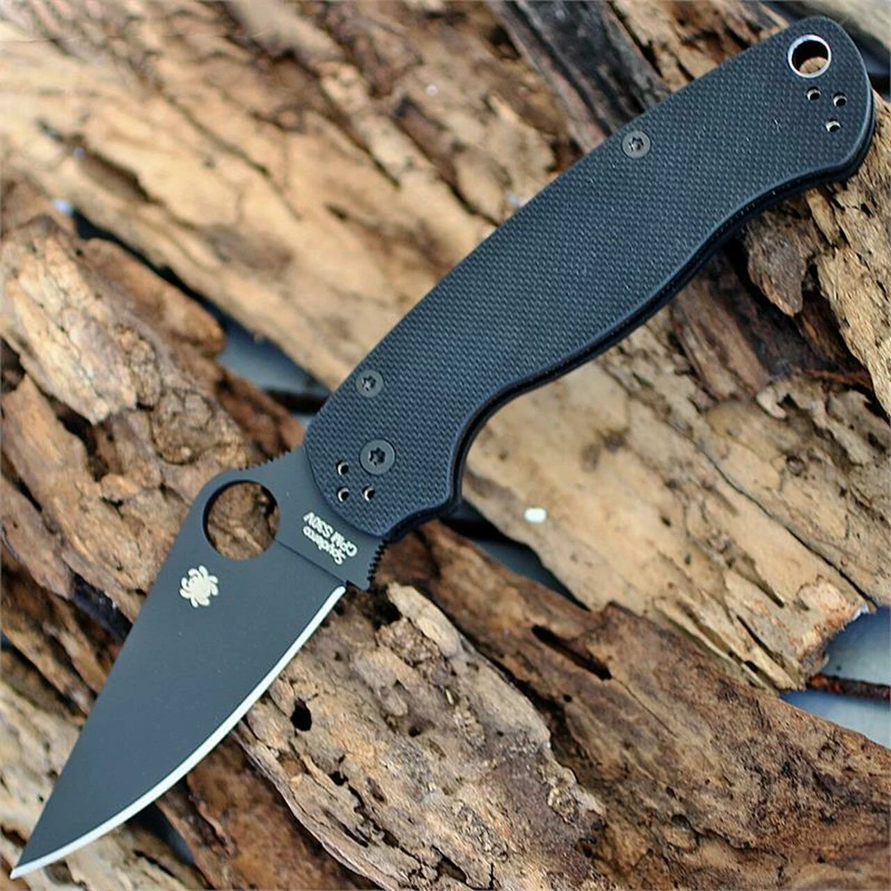 Hot Sale 🔥 Spyderco Knives Spyderco C81GPBK2 Para-Military 2, 3.43" CPM-S30V, G-10 Handle ✔️ 1 Hot Sale 🔥 Spyderco Knives Spyderco C81GPBK2 Para-Military 2, 3.43" CPM-S30V, G-10 Handle ✔️