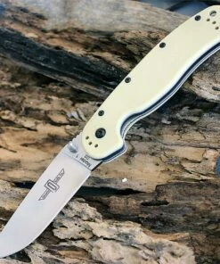 New 💯 Ontario RAT Model 1 Folder, 3.5" D2 Blade Steel, Tan Handle 👏