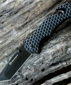 Best reviews of 🧨 Kilimanjaro, 910033, UTAC folder, 3.5 in. Tanto Point Black Satin Blade, Black Handle 🎁