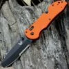 New ❤️ Benchmade Knives Benchmade BM916SBK-ORG Triage Utility Knife, 3.5" N680 SS Combo Blade, Orange G10 Handle 🛒