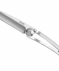 Wholesale 🧨 Deejo Knives Deejo DEE9AP001 Colors 27g, 3.12" 420 SS Plain Blade, White Polycarbonate Handle 🌟