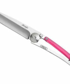 Best deal 😀 Deejo Knives Deejo DEE9AP007 Colors 27g, 3.12" 420 SS Plain Blade, Pink Polycarbonate Handle 🤩