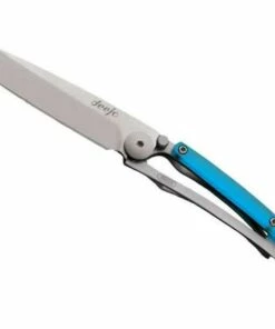Best deal 👏 Deejo Knives Deejo DEE9AP010 Colors 27g, 3.12" 420 SS Plain Blade, Blue Lagoon Polycarbonate Handle ❤️