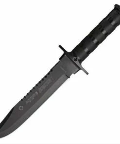 Outlet 👏 Aitor 16016 Jungle King I & Survival Kit, 8.12" SS Plain Blade, Black SS Handle, OD Green Nylon Sheath 🎁