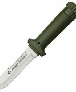 New ⌛ Aitor 16017 Jungle King III & survival kit, 4.25" SS Plain Blade, OD Green Poly Handle, OD Green Nylon Sheath 🔥