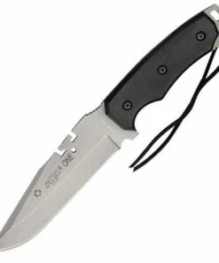 Deals 🌟 AITOR 16130 UNO KNIFE, 5.62" SS Plain Blade, Black Fenolgraf Handles, Nylon Sheath ⌛