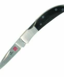 New 🎉 Al Mar 1001BM Osprey, 1.65" AUS-8 SS Plain Blade, Black Micarta 👏