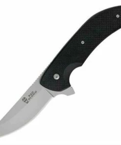 Discount 😀 Bad Blood 0103K Kendrick Linerlock, 3.5" 8Cr14 SS Plain Blade, Black G-10 Handle 🛒