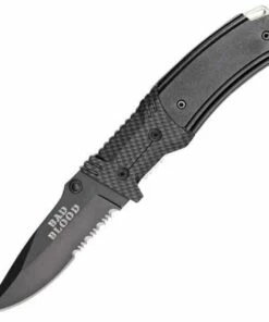 Best reviews of 😀 Bad Blood 0108 Linerlock, 3.25" 440 SS Combo Blade, Carbon Fiber/G-10 Handle 🔔