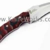 Outlet 😍 Bad Blood 0116K Razorhoof, 3.5" 8Cr14 SS Combo Blade, Red/Black G-10 Handle 🛒