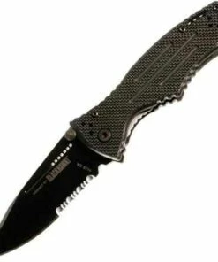 Best reviews of ⭐ Blackhawk Blades Hornet II, AUS-8A Stainless Black Teflon, Combo Edge 🎉