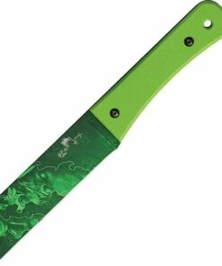Promo 👍 Bear OPS BC37005 Bear Tac II, 5.5' 1095 High Carbon SS Plain Blade, Neon Green G-10 Handle 💯