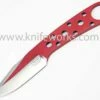New 🤩 Blackjack Classic Knives BlackJack Model 155 Neck Knife Red Finish w/Sheath 🎉