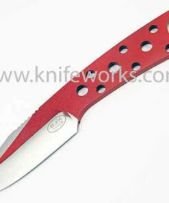 New 🤩 Blackjack Classic Knives BlackJack Model 155 Neck Knife Red Finish w/Sheath 🎉