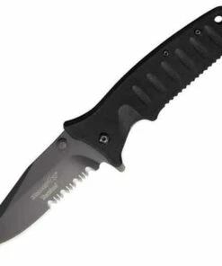 Promo 🔔 Fox Knives USA Blackfox Tactical Linerlock, 5" Closed, Clip Blade, Combo Edge 👏