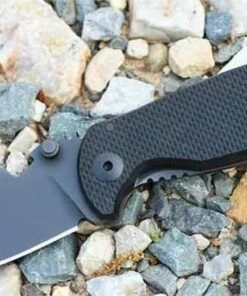 Budget 😍 DPx HEST/F Triple Black Plain Edge, Black TiCN PVD Coated Sterile German Niolox, Black G-10 Handle 🎁