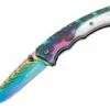 Best Sale 🔥 Boker Magnum Pearl Rainbow Folder, 440 Steel, Stainless/Mother of Pearl Handle 😀