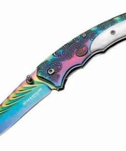 Best Sale 🔥 Boker Magnum Pearl Rainbow Folder, 440 Steel, Stainless/Mother of Pearl Handle 😀