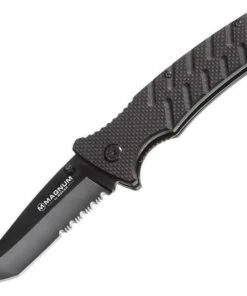 Promo 😀 Boker Magnum Security Forces, Tanto 440, Black G-10 Handle ⭐
