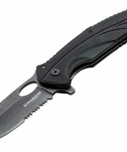 Buy 😀 Boker Magnum Ellipse Folder, 440, Black G-10 Handle 🛒