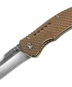 Discount 😀 Boker Magnum Five Folder, 440, Tan G-10 Handle 🌟