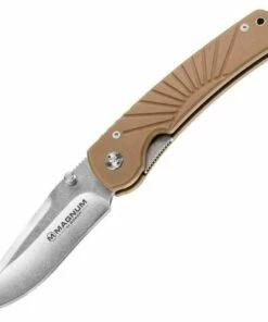 Top 10 ❤️ Boker Magnum Sunrise Folder, 440, Tan G-10 Handle ⭐