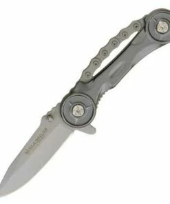 Outlet ✨ Boker Magnum Easy Rider, 440 Stainless, Motorcycle Chain/Aluminum 🎉