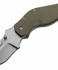 Deals 💯 Boker Plus Dark Hallow Framelock Folder, 440C Stainless, G-10/Titanium Handle 💯