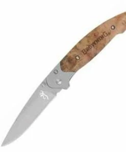 Best Pirce 🎉 Browning Knives Browning Linerlock, blond wood onlay handles ✔️