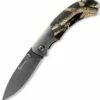 Outlet 🛒 Browning Knives Browning Tagged Out Hunting Knife, Titanium Finished Stainless Steel, Mossy Oak Handle 😍