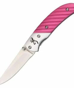 Buy 🤩 Browning Knives Browning Prism II, Pink Anodized Aluminum Handle, 440A Stainless Steel Blade ⌛