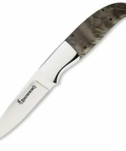Cheapest 🧨 Browning Knives Browning Escalade Series, Drop Point, Box Elder Burl Gray 💯