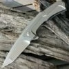 New 👏 Brous Blades Dynamic 3.5 in. Stonewash D2 Steel Blade, Titanium Handle Framelock Folder 🔔