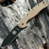 Outlet 🔔 BRK Avispa Folder, Coyote Brown Nylon handles, Black AUS-8 Blade, Plain Edge, Design by Esee Knives 🔔