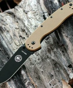 Outlet 🔔 BRK Avispa Folder, Coyote Brown Nylon handles, Black AUS-8 Blade, Plain Edge, Design by Esee Knives 🔔