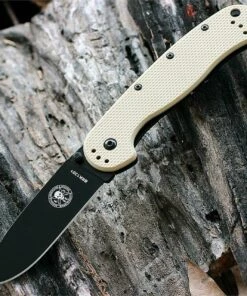 Best Pirce 🌟 BRK Avispa Folder, Desert Tan Nylon handles, Black AUS-8 Blade, Plain Edge, Design by Esee Knives 🔥