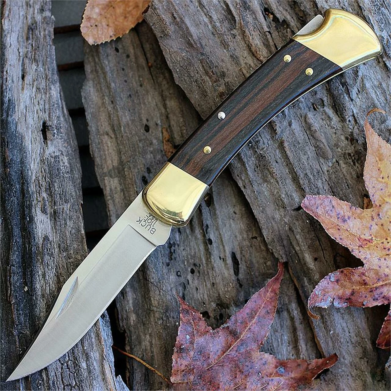 Best Pirce ✨ Buck Knives Buck 110BRS Folding Hunter, 3.75" 420HC Plain Blade, Woodgrain Handle, Leather Sheath 🎁 1 Best Pirce ✨ Buck Knives Buck 110BRS Folding Hunter, 3.75" 420HC Plain Blade, Woodgrain Handle, Leather Sheath 🎁