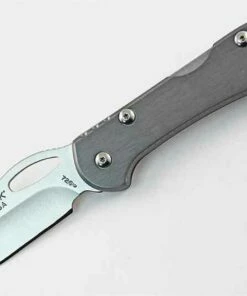 Deals 🎁 Buck Knives Buck 726GYS Mini SpitFire, 2.75" 420HC Plain Blade, Grey Anodized Aluminum ✔️