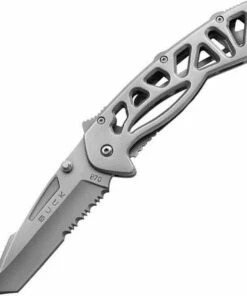 Hot Sale 🌟 Buck Knives Buck 870SSX Bones, 3" 420HC Combo Blade, Stainless Steel ✔️