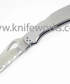Wholesale 👏 Byrd Knives Byrd Cara Cara 2 Stainless Handle & Blade BY03PS2, 3.75" 8Cr13MoV Combo Blade 💯