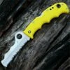 Promo 😀 Spyderco Knives Spyderco C79PSYL Assist Salt Lightweight , 3.68" H-1 Steel , Yellow FRN Handle ❤️
