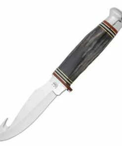 Discount 🎁 Case 17914 Hunter w/Guthook, Buffalo Horn Handle (BH75-4G SS) 👏