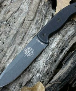 Wholesale ❤️ ESEE Knives Hoffman, CM-6-TG-B, Tactical Gray Plain Edge Blade, Black G-10 Handle, Black Kydex Sheath and Clip Plate ✨